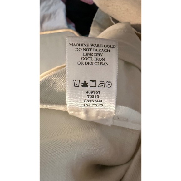 Ann Taylor Petite Beige Linen Blend Cropped Zip Up Jacket Women Size 6P - Picture 5 of 9